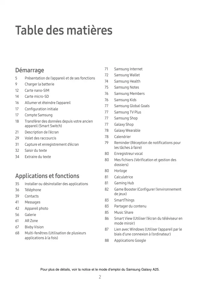 Page 2 - Galaxy A25