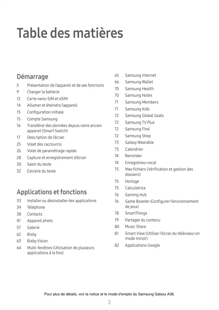 Page 2 - Galaxy A36