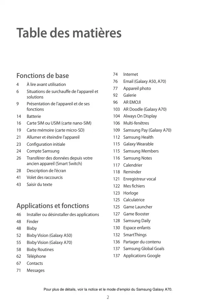 Page 2 - Galaxy A70