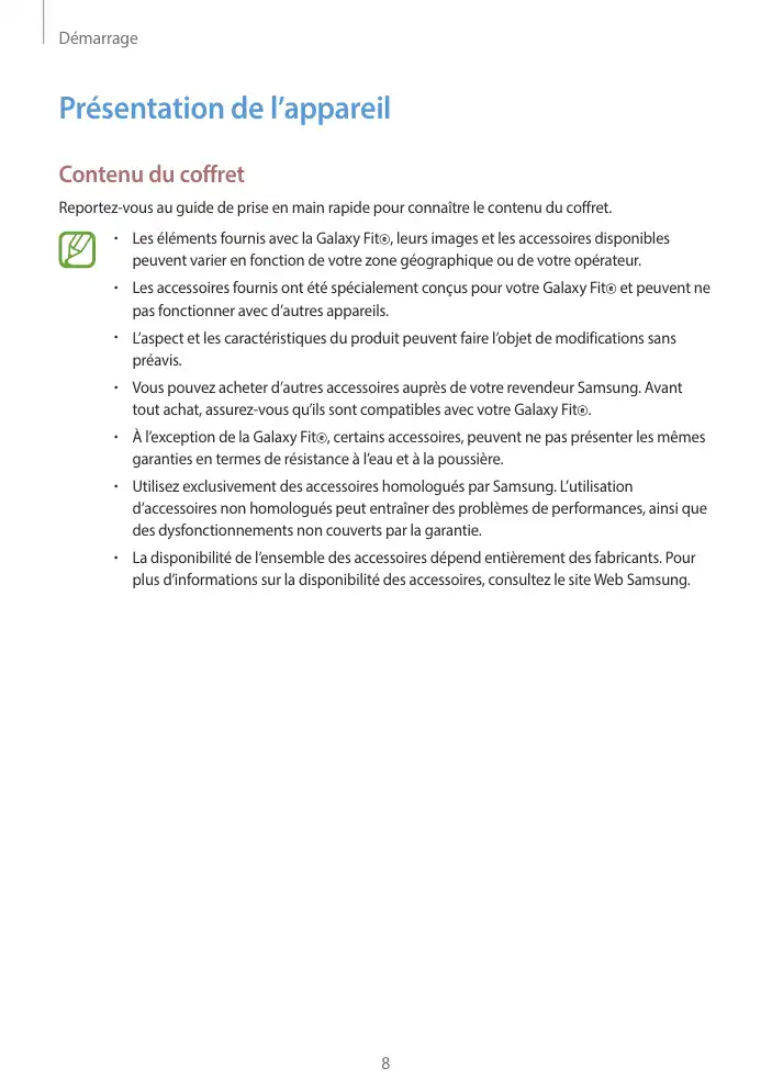 Page 8 - Galaxy Fit-e