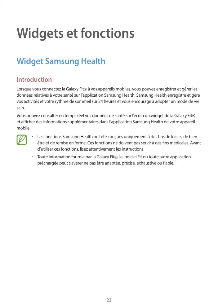 Page 23 - Galaxy Fit-e