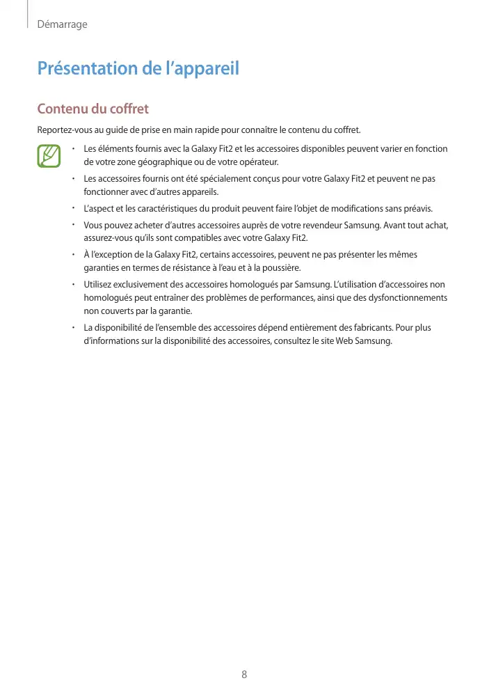 Page 8 - Galaxy Fit2