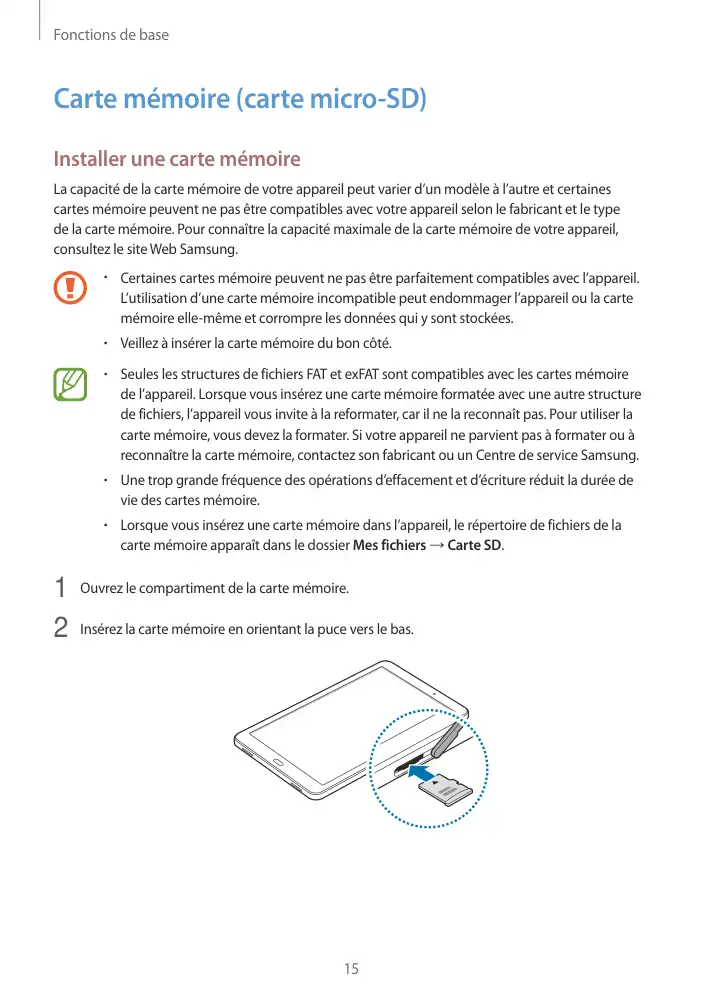 Page 15 - Galaxy Tab A Wi-Fi