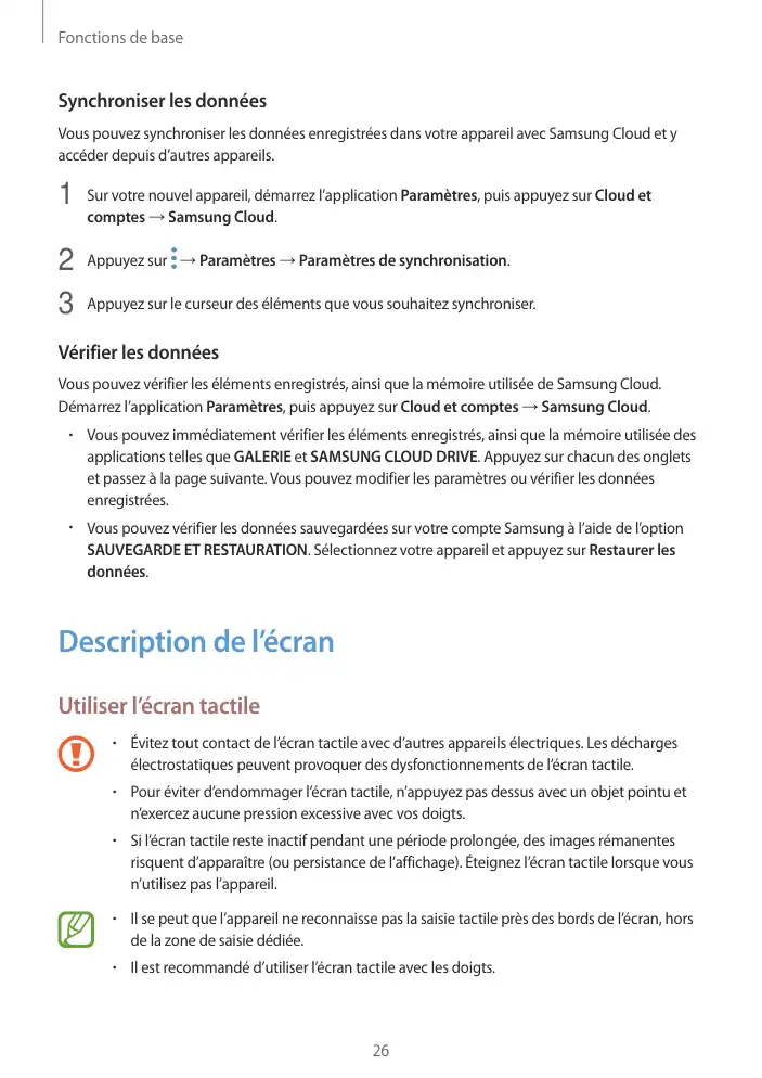 Page 26 - Galaxy Tab A Wi-Fi