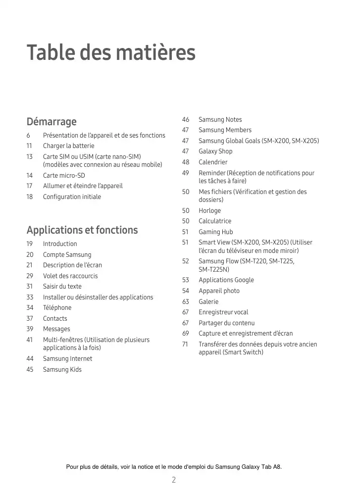 Page 2 - Galaxy Tab A8