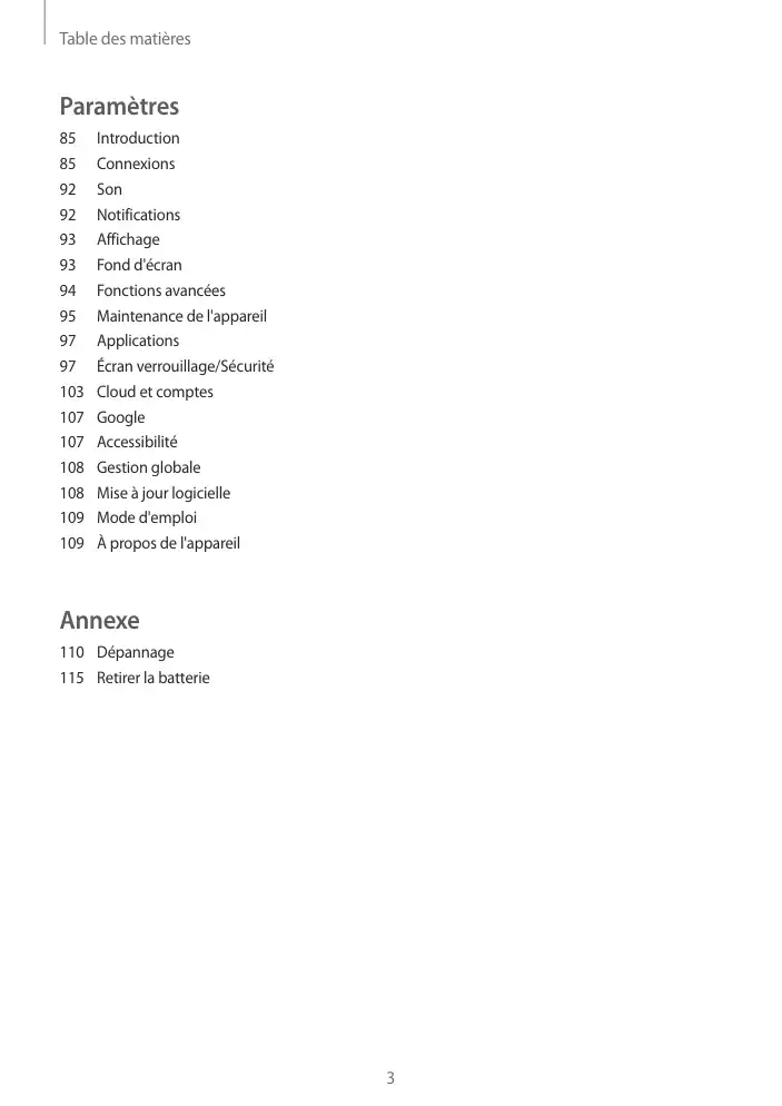 Page 3 - Galaxy Tab S2 Blanche Wi-Fi