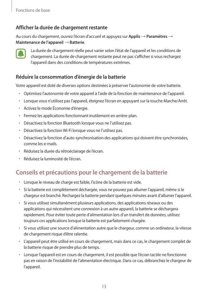 Page 13 - Galaxy Tab S2 Blanche Wi-Fi