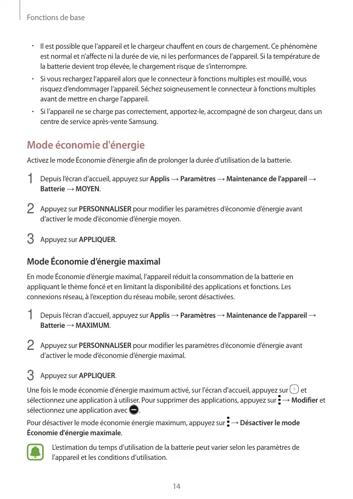 Page 14 - Galaxy Tab S2 Blanche Wi-Fi