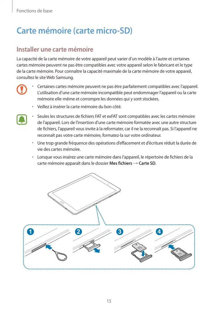 Page 15 - Galaxy Tab S2 Blanche Wi-Fi