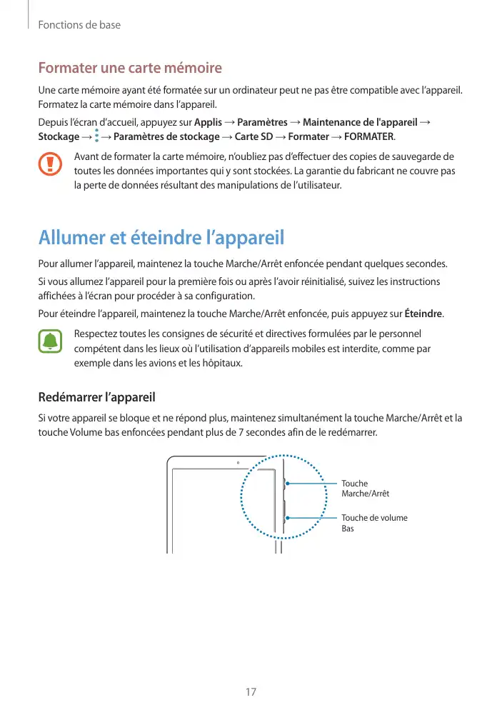 Page 17 - Galaxy Tab S2 Blanche Wi-Fi