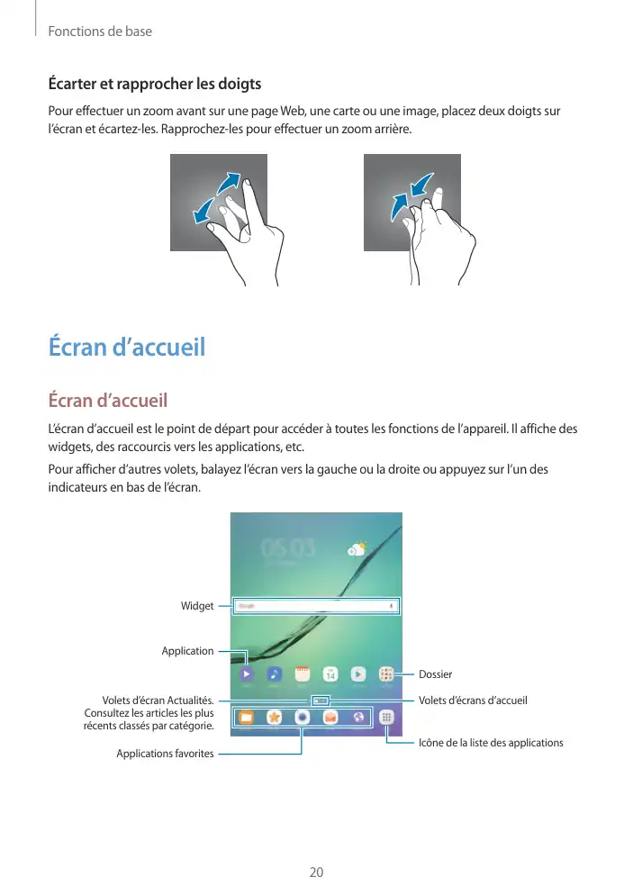 Page 20 - Galaxy Tab S2 Blanche Wi-Fi