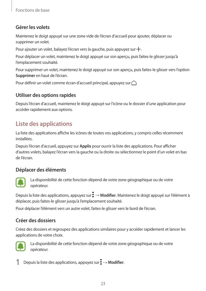 Page 23 - Galaxy Tab S2 Blanche Wi-Fi
