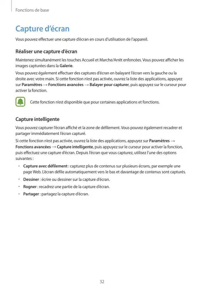 Page 32 - Galaxy Tab S2 Blanche Wi-Fi
