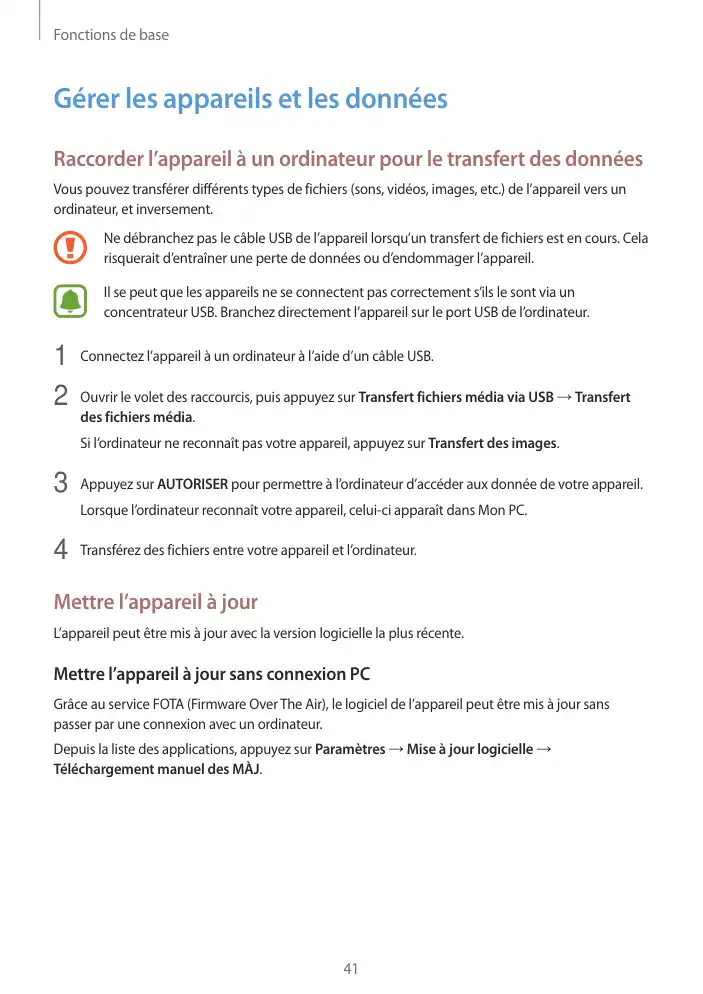 Page 41 - Galaxy Tab S2 Blanche Wi-Fi