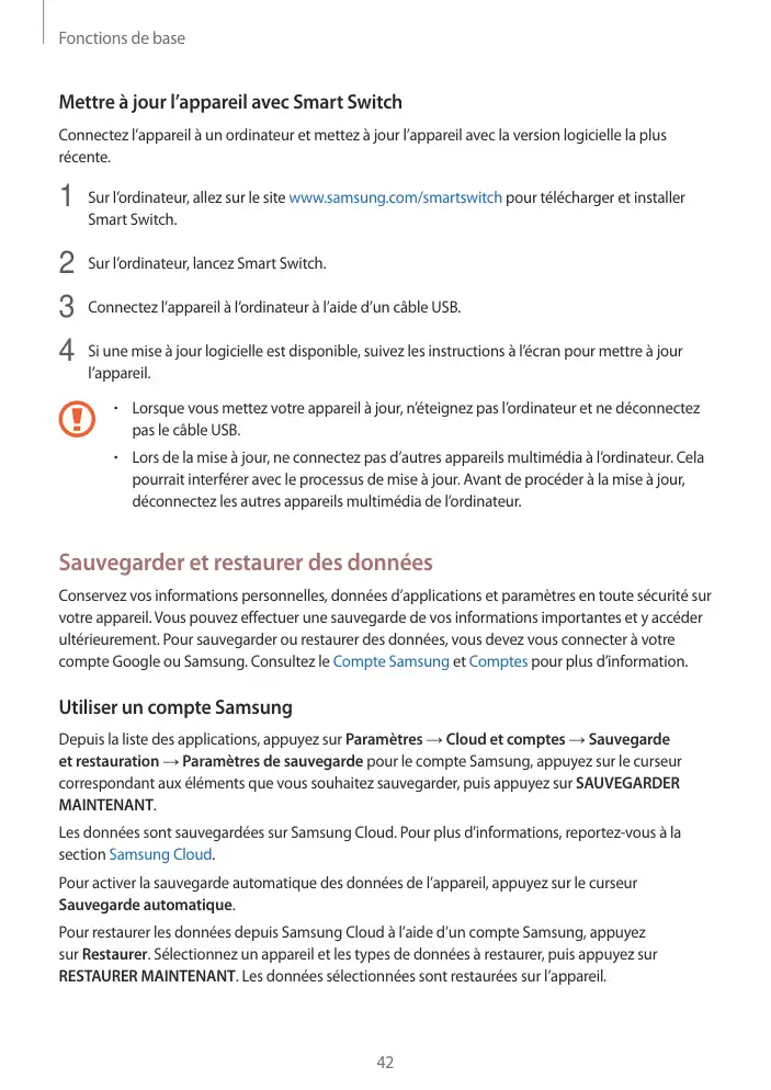 Page 42 - Galaxy Tab S2 Blanche Wi-Fi