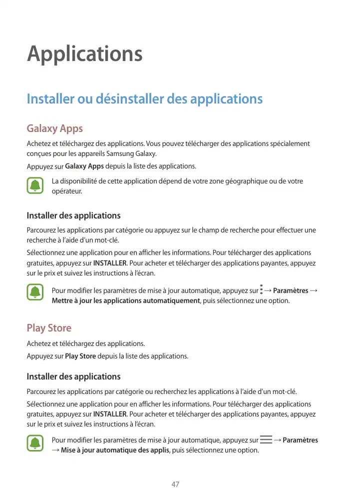 Page 47 - Galaxy Tab S2 Blanche Wi-Fi
