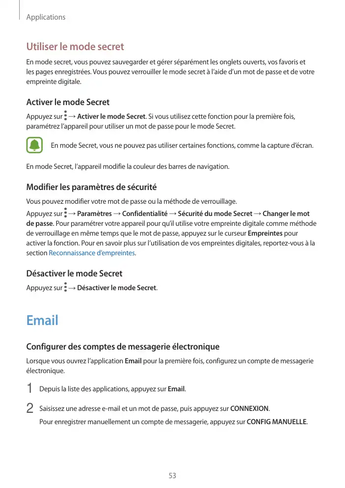 Page 53 - Galaxy Tab S2 Blanche Wi-Fi