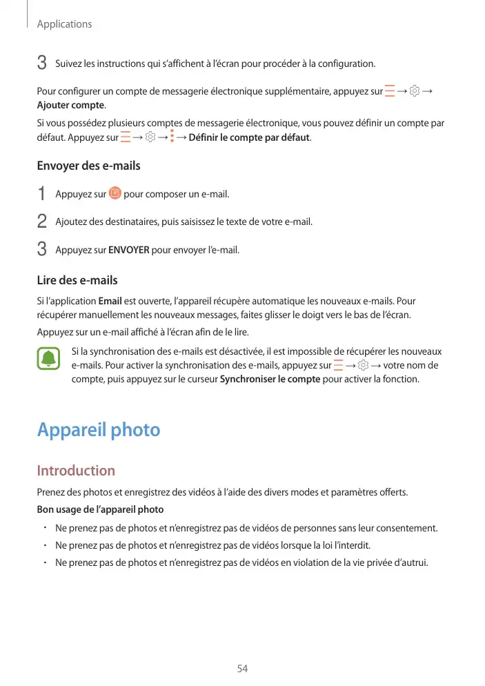 Page 54 - Galaxy Tab S2 Blanche Wi-Fi