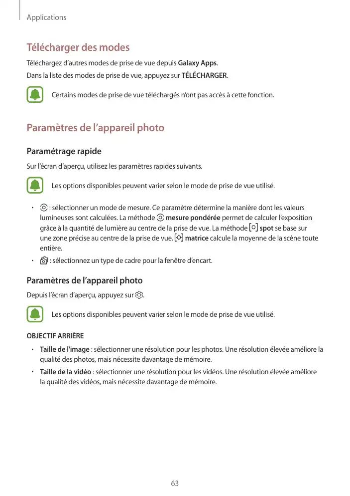 Page 63 - Galaxy Tab S2 Blanche Wi-Fi
