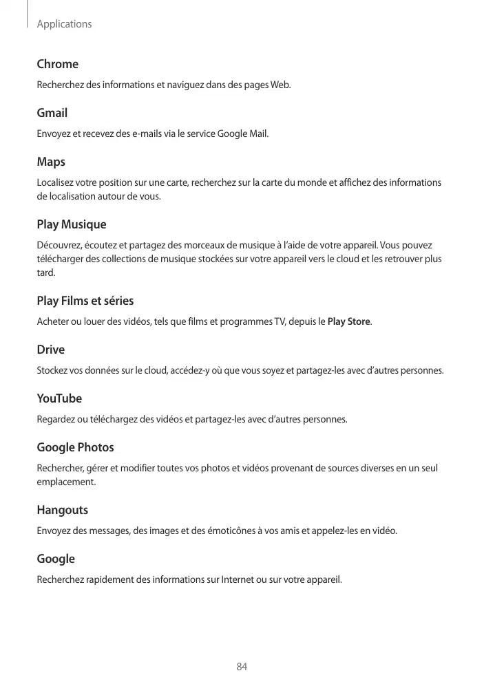 Page 84 - Galaxy Tab S2 Blanche Wi-Fi