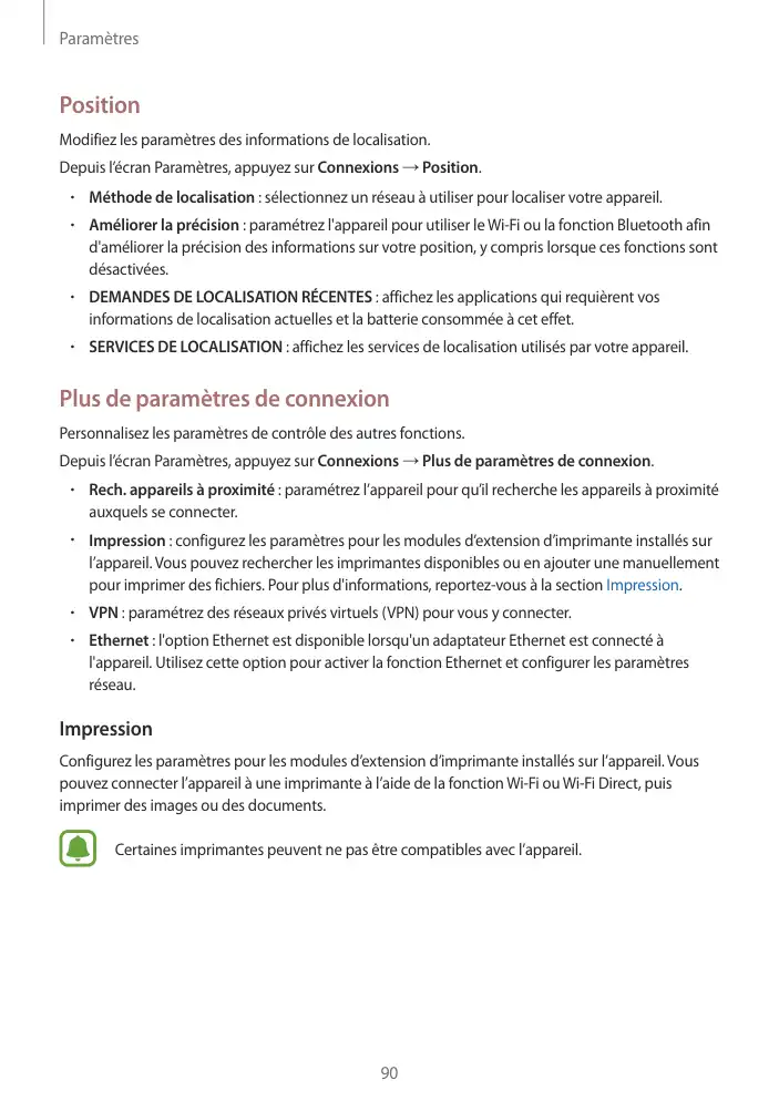 Page 90 - Galaxy Tab S2 Blanche Wi-Fi