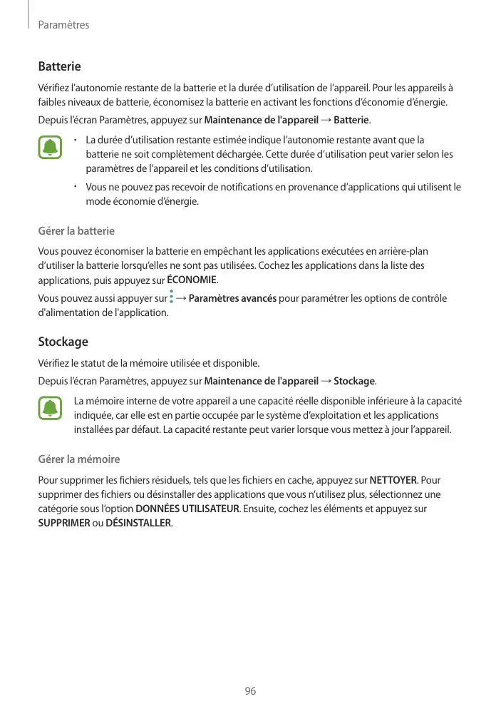 Page 96 - Galaxy Tab S2 Blanche Wi-Fi