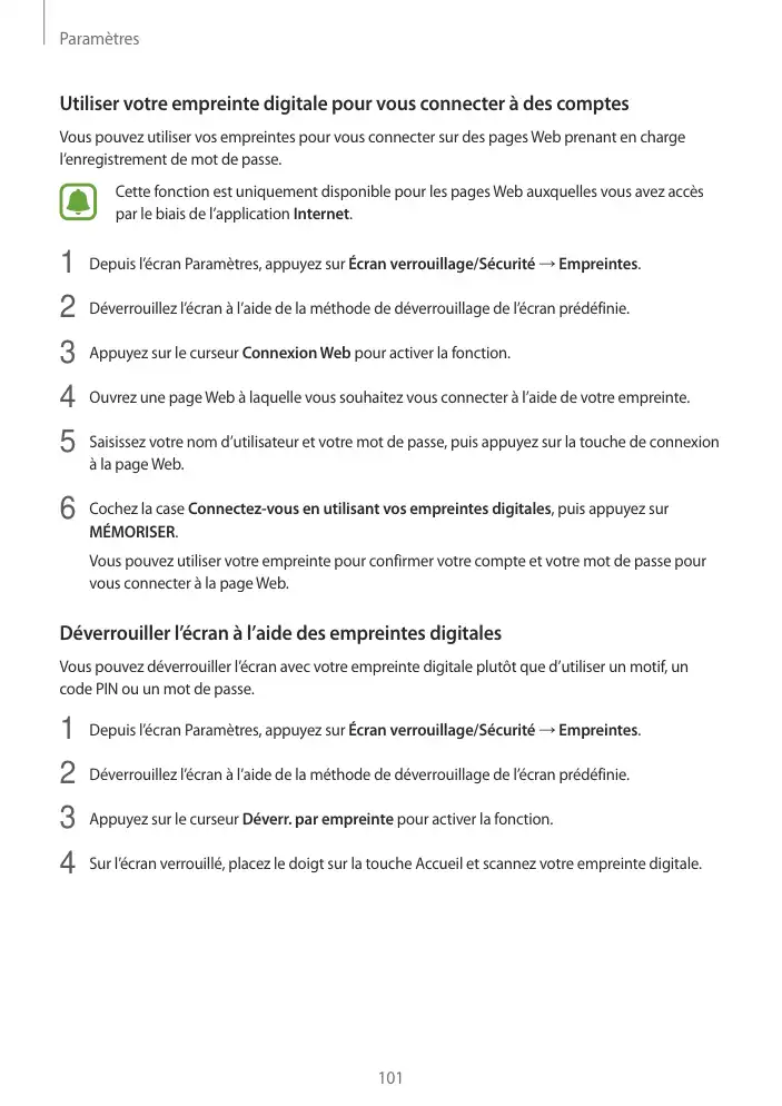 Page 101 - Galaxy Tab S2 Blanche Wi-Fi