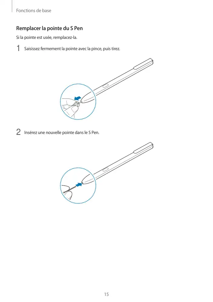 Page 15 - Galaxy Tab S3 avec S Pen