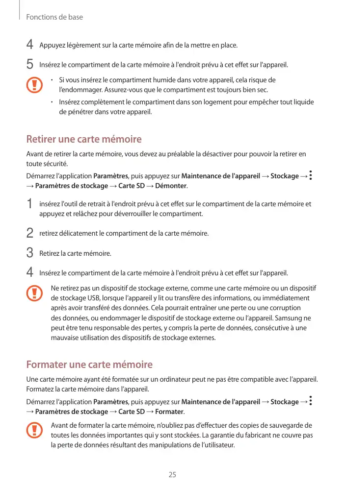 Page 25 - Galaxy Tab S3 avec S Pen