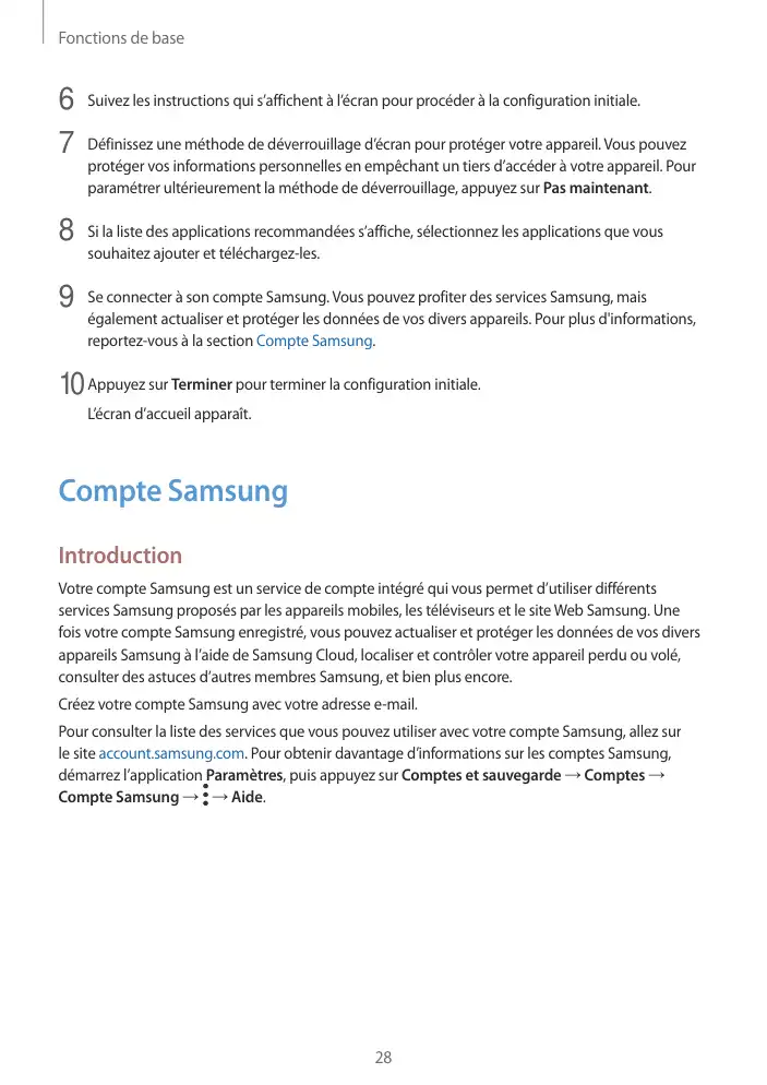 Page 28 - Galaxy Tab S3 avec S Pen