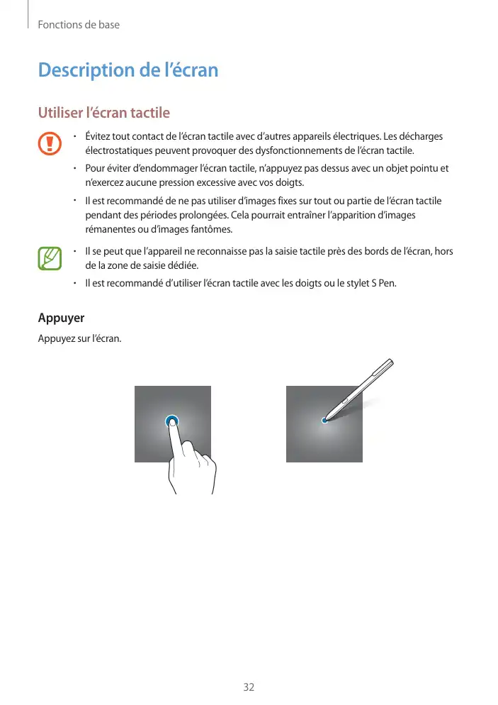 Page 32 - Galaxy Tab S3 avec S Pen