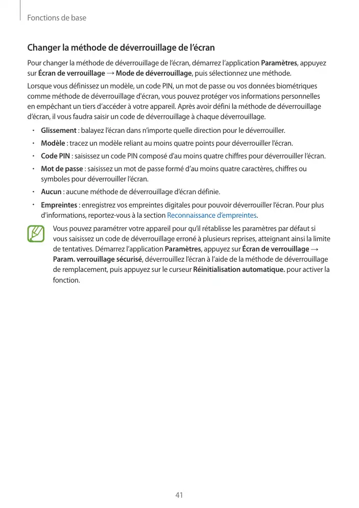 Page 41 - Galaxy Tab S3 avec S Pen