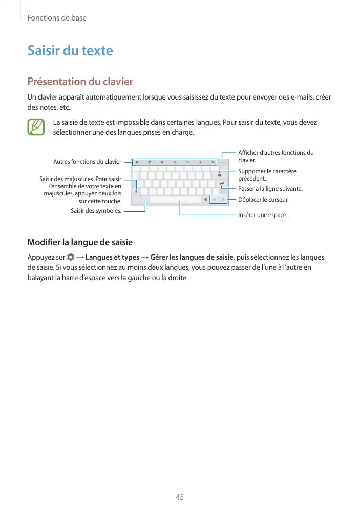 Page 45 - Galaxy Tab S3 avec S Pen