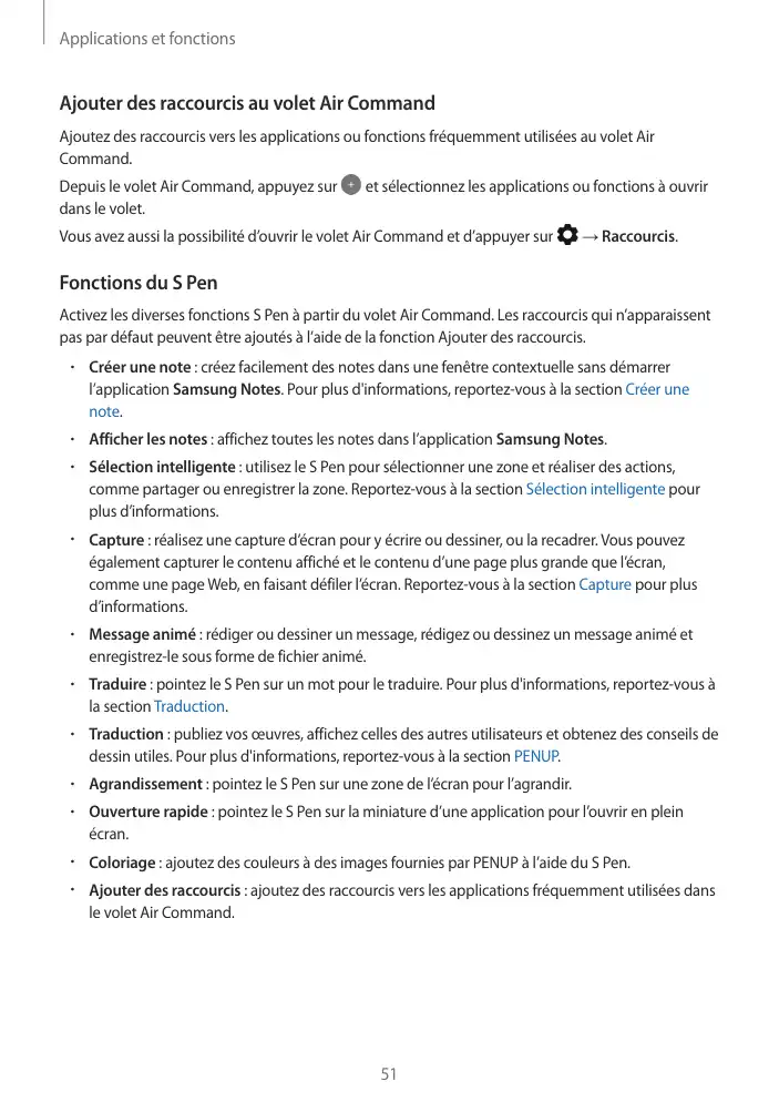 Page 51 - Galaxy Tab S3 avec S Pen
