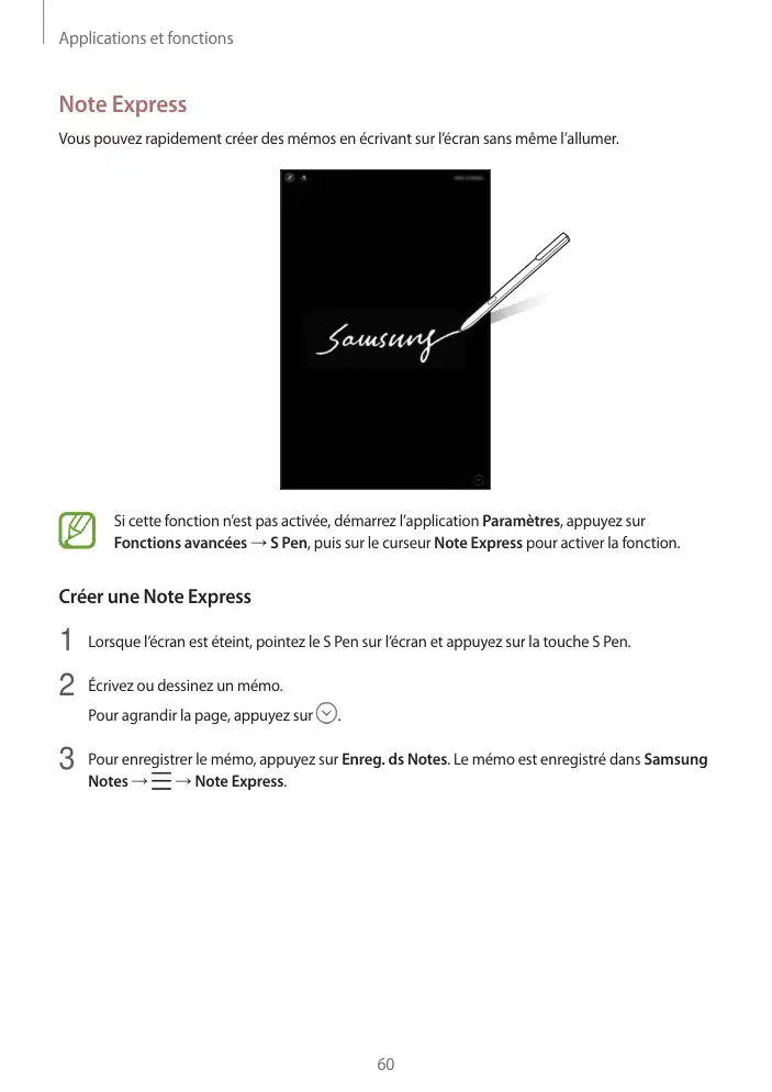 Page 60 - Galaxy Tab S3 avec S Pen