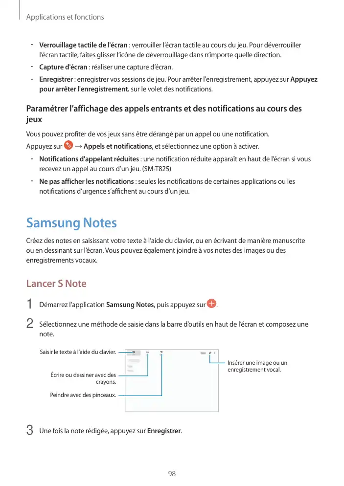 Page 98 - Galaxy Tab S3 avec S Pen