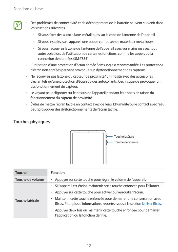Page 12 - Galaxy Tab S4 Wi-Fi