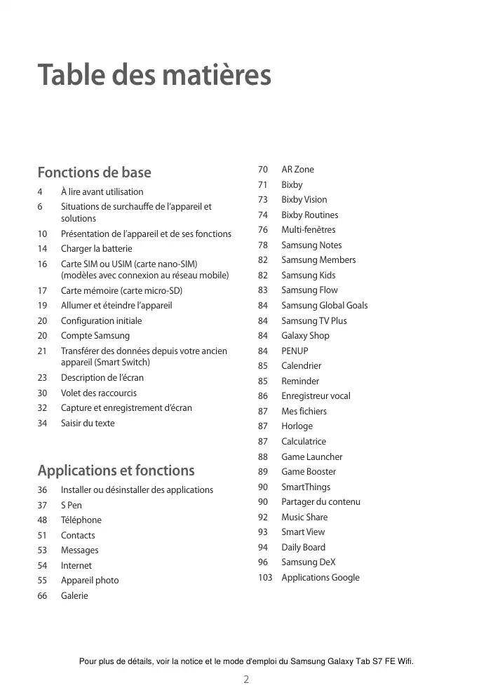 Page 2 - Galaxy Tab S7 FE Wifi