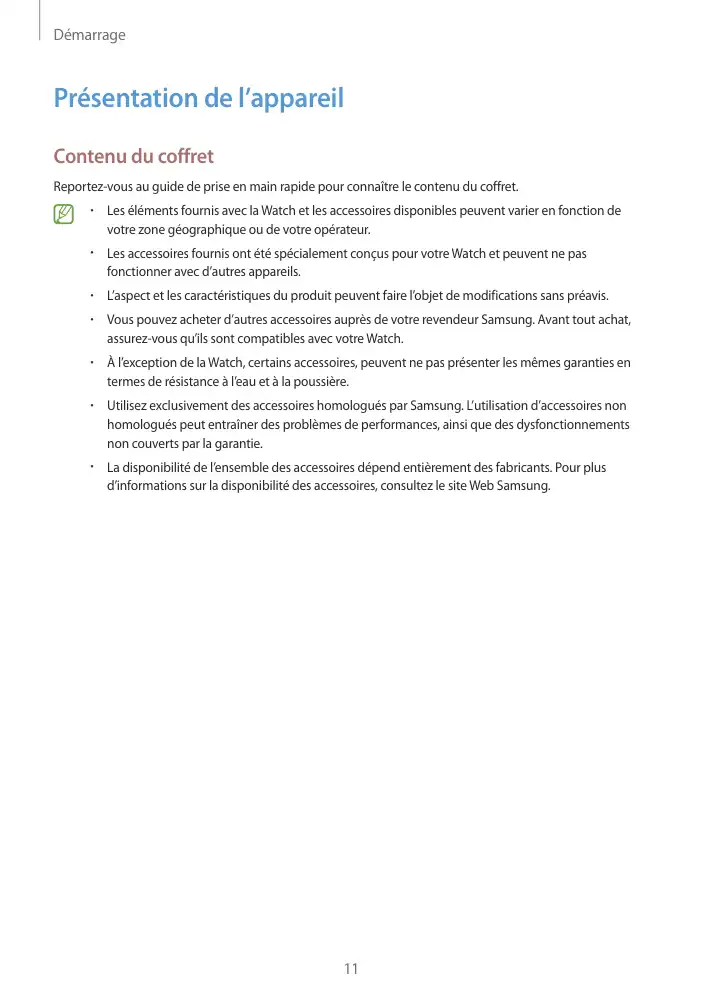 Page 11 - Galaxy Watch4 Bluetooth