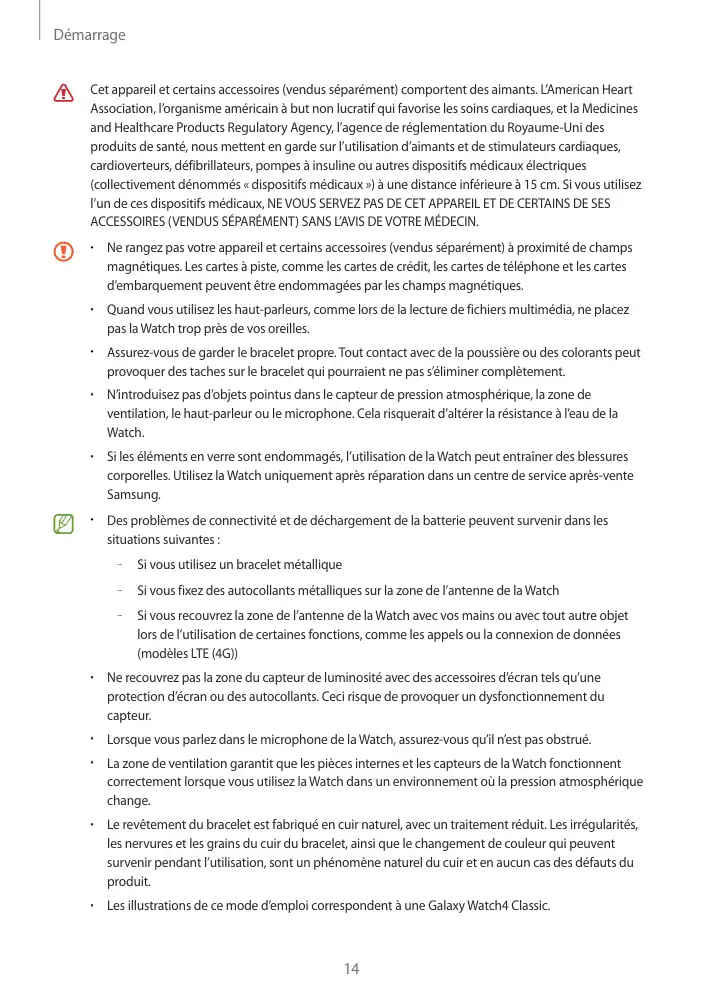 Page 14 - Galaxy Watch4 Bluetooth