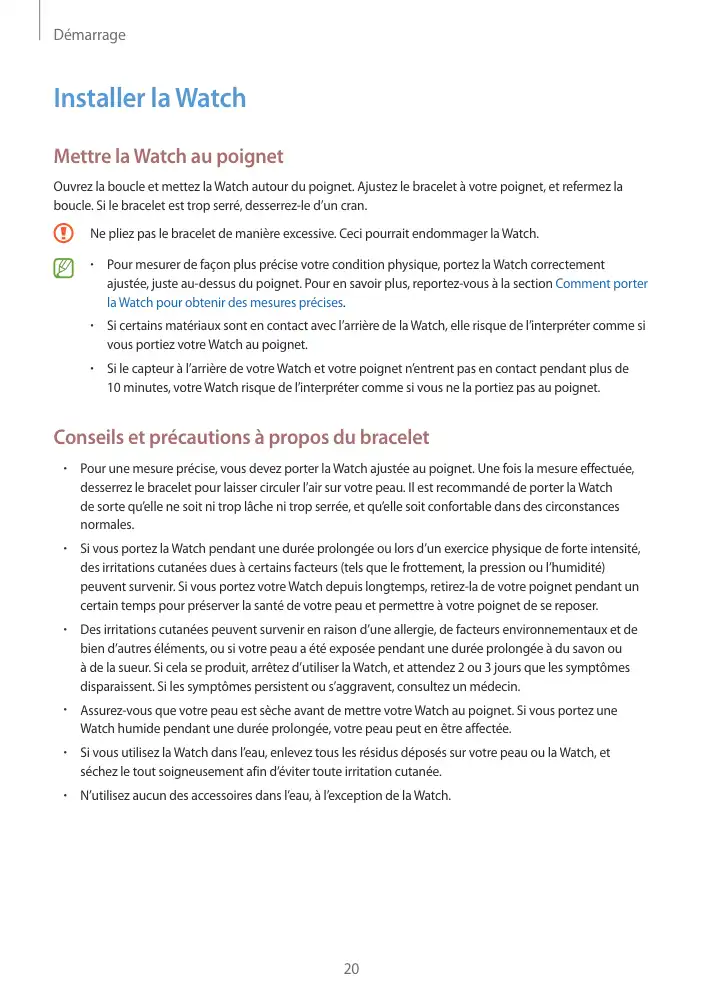 Page 20 - Galaxy Watch4 Bluetooth