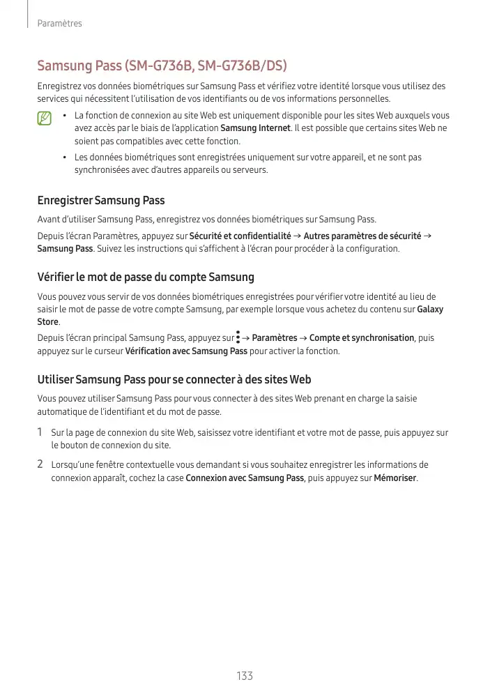 Page 133 - Galaxy XCover6 Pro Entreprise Edition