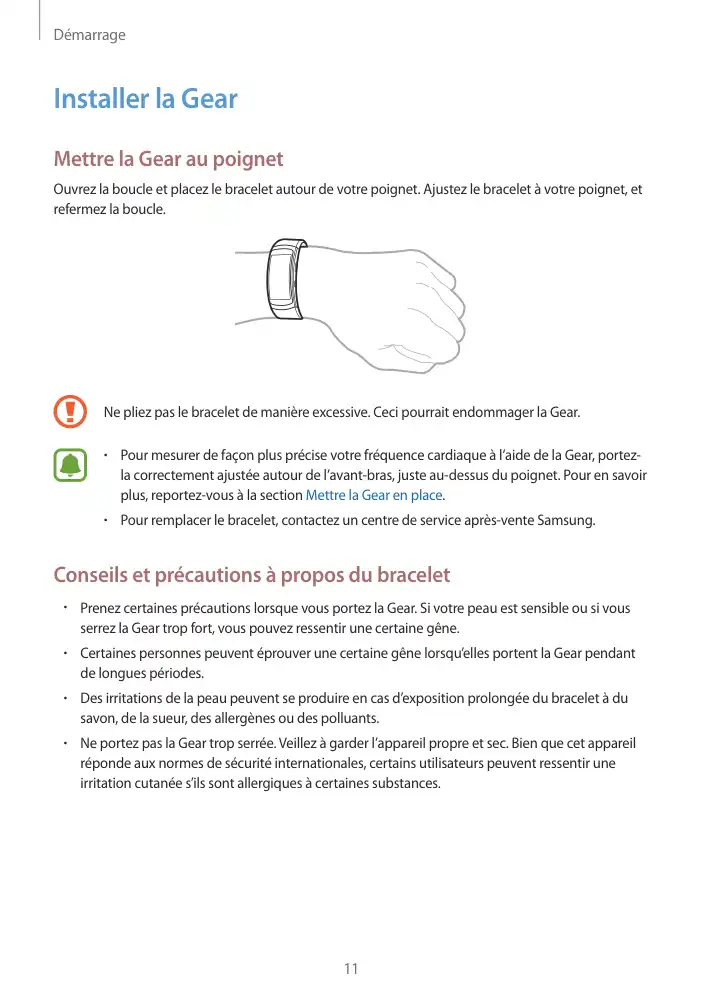 Page 11 - Gear Fit2 Pro
