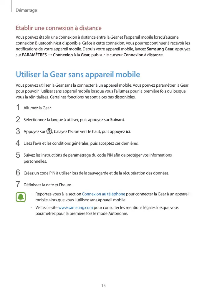 Page 15 - Gear Fit2 Pro