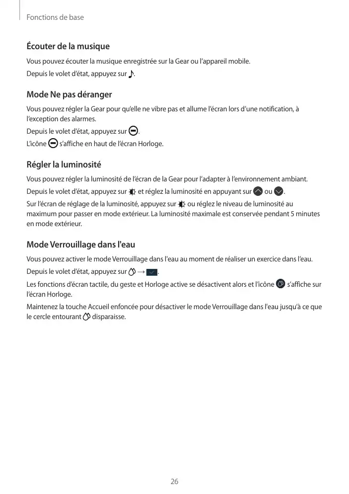 Page 26 - Gear Fit2 Pro