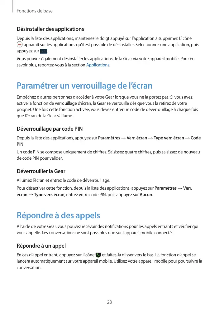 Page 28 - Gear Fit2 Pro