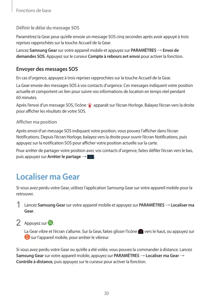 Page 30 - Gear Fit2 Pro