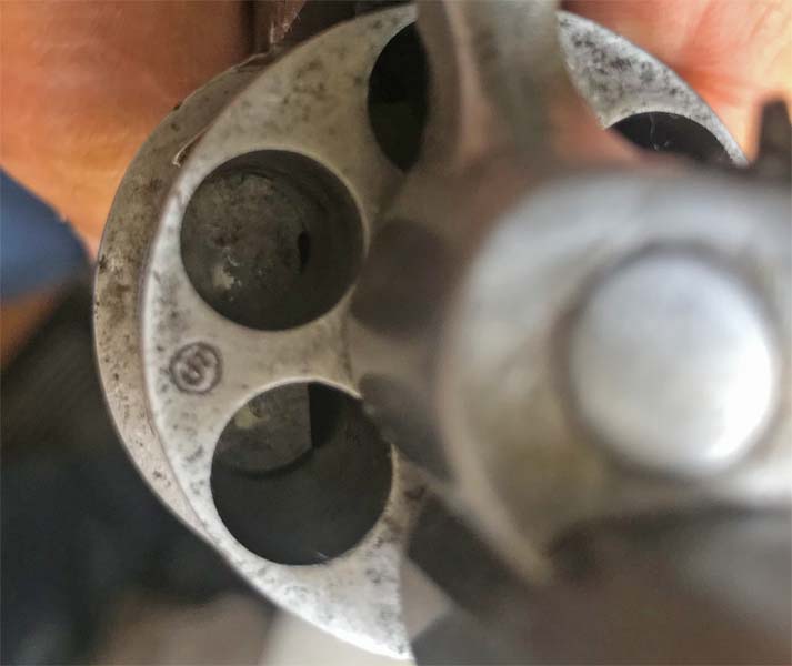 Restauration Revolver à Broche 9,70 mm Lefaucheux KIhjaelD7R3_Maquage-Barillet-1-753x600