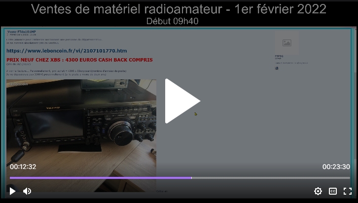 Messages de vente sur internet : Vidéos d'avis de F5PBG LBbk7mkD2Gy_ventematosavis