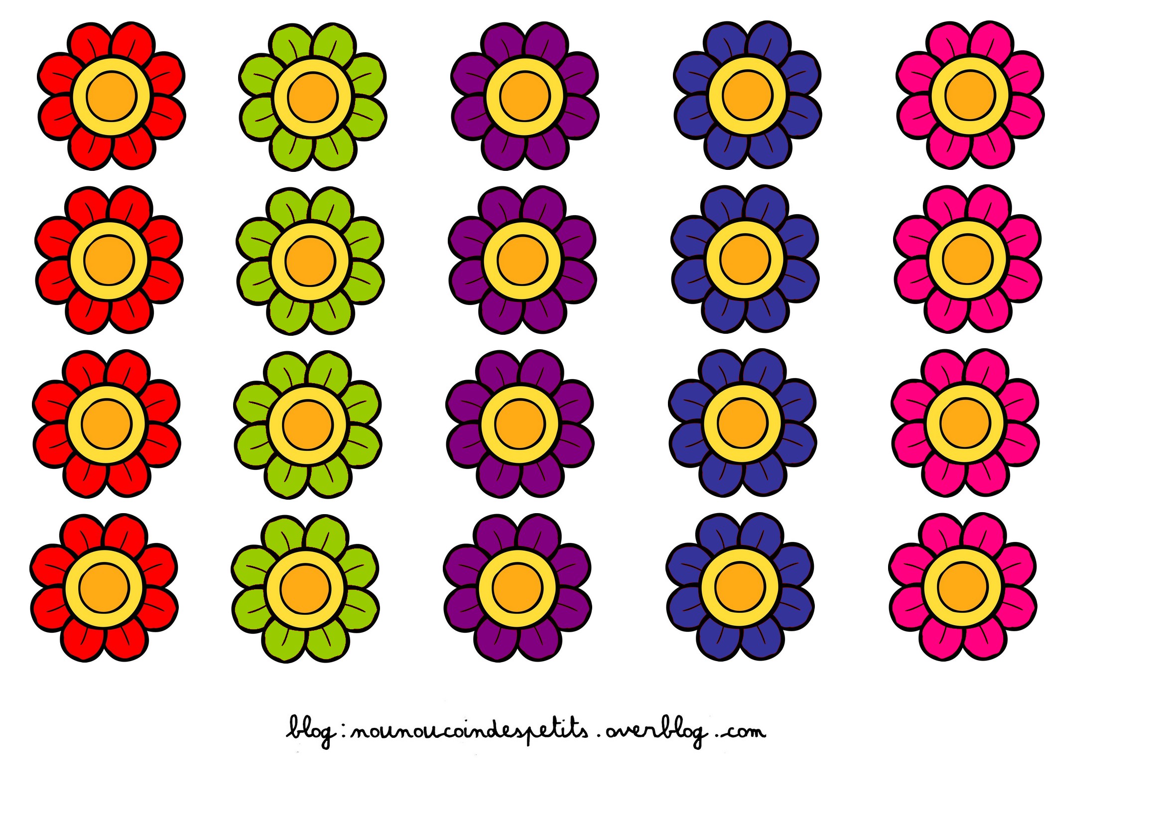 Photo De Fleur A Imprimer En Couleur Arbre du Printemps peinture .. - Le blog de nounoucoindespetits